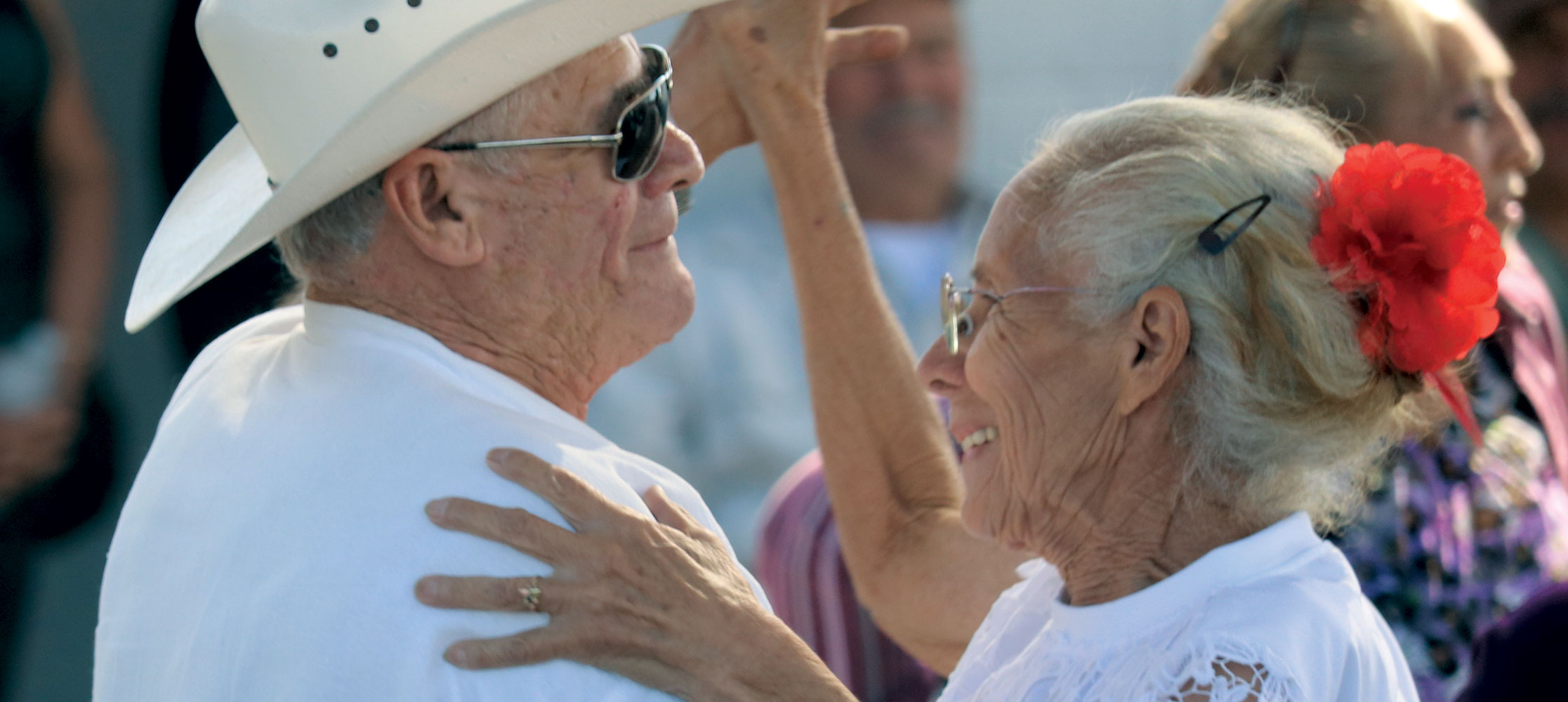 older couple dancing